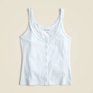 J.Crew | Broken in Jersey Button Front Tanks | M